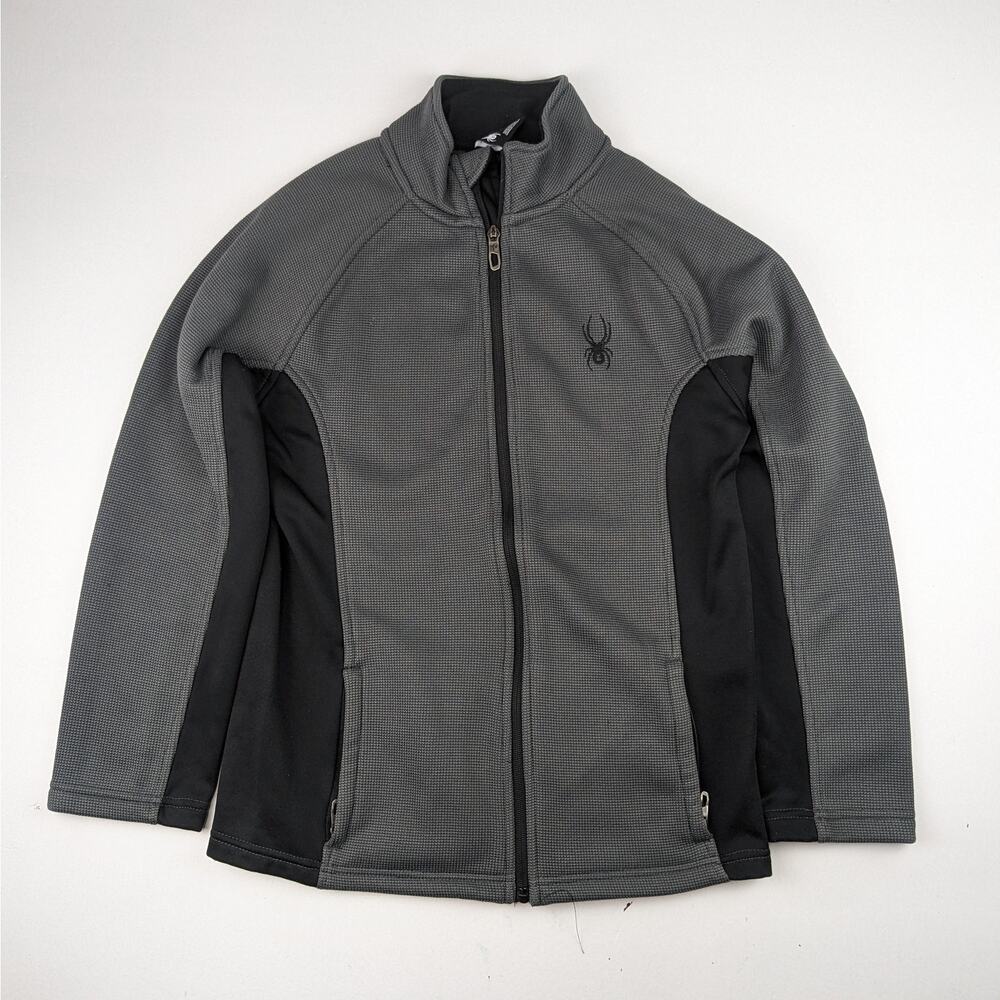 Spyder Black/Gray Zip Up Jacket